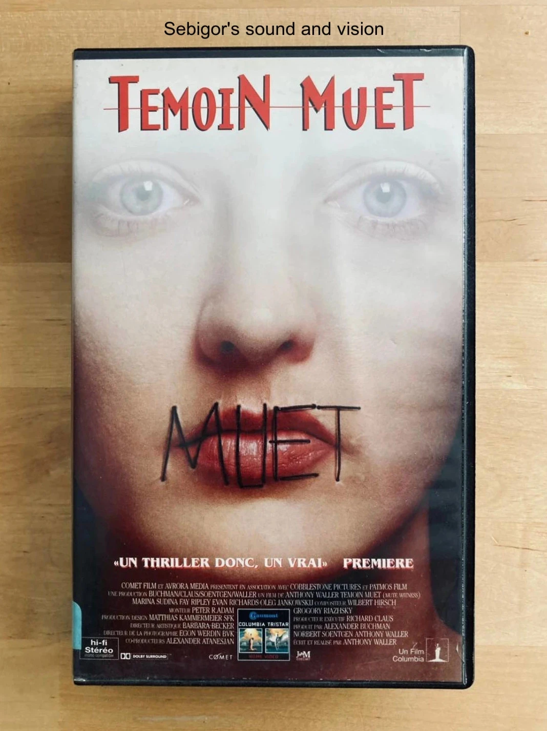 Cassette VHS Témoin Muet.